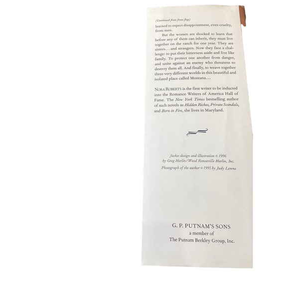 Pre Owned Great Condition Hardback Montana Sky by Nora Roberts - Picture 4 of 5